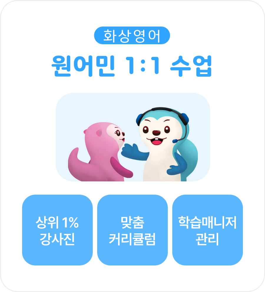 원어민 1:1 수업