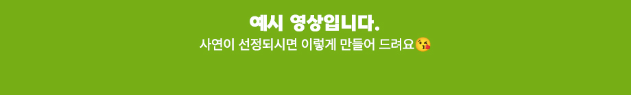 예시 영상입니다